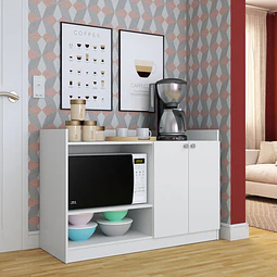 Mueble Organizador De Cocina 2 Puertas Blanco