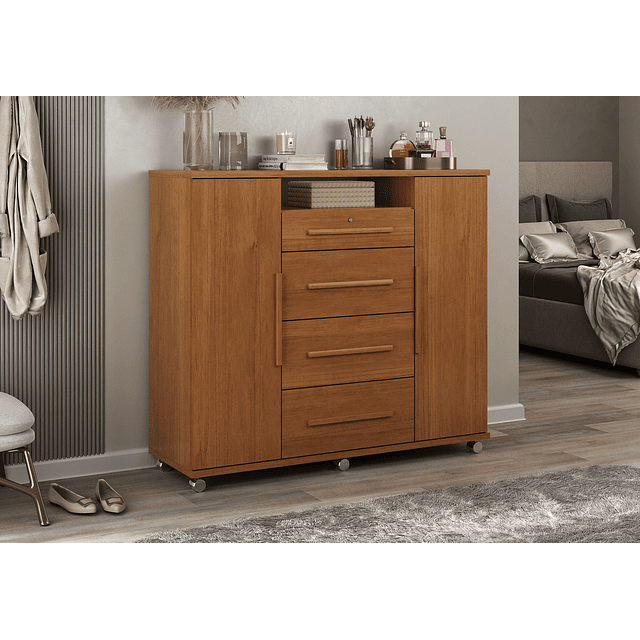 Comoda Multifuncional Caramelo Mate