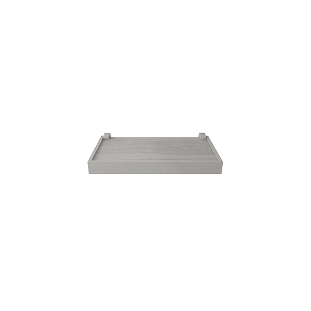 Repisa Duetto Cemento Con borde Gris 