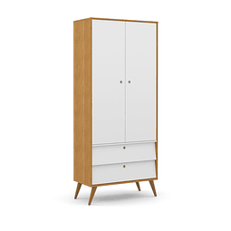 Ropero Gold 2 Pts Miel/Blanco/Eco Wood