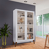 Ofertas Relámpago - Vitrina 2 Puertas Blanca Amber 