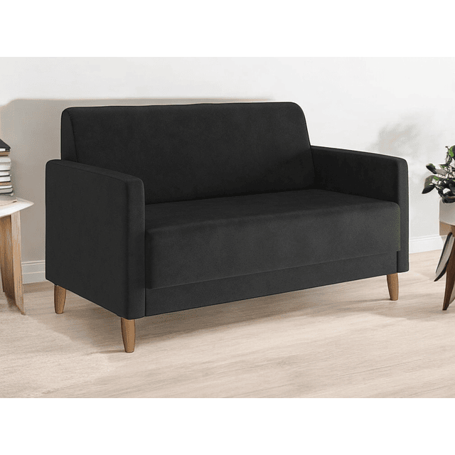 PREVENTA - Sofa 2 Cuerpos Dakar Negro - Entrega a partir de 30 días Hábiles después su compra