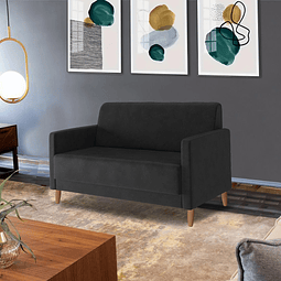 PREVENTA - Sofa 2 Cuerpos Dakar Negro - Entrega a partir de 30 días Hábiles después su compra