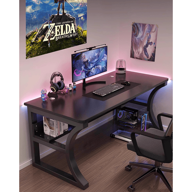 Escritorio Gamer Metal Negro 