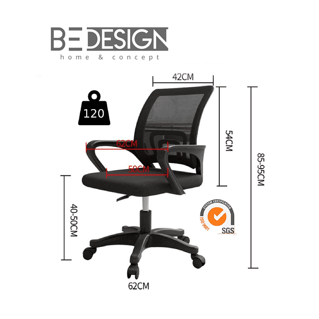 Silla Office 360° Negra