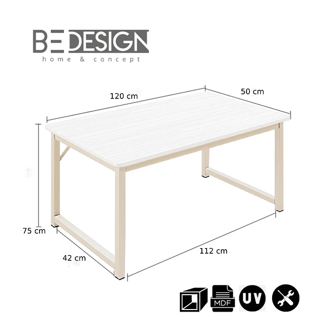 Escritorio Metal Classic Blanco