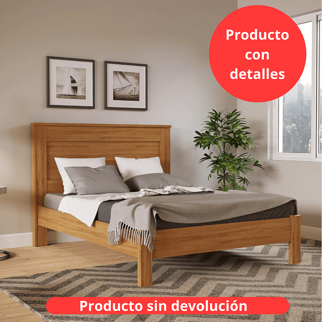 Producto con detalles - Cama 2 Plazas Munique Camarú - Variación de colores 