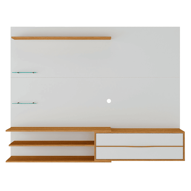 Rack Pared Be65" Blanco Miel