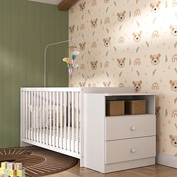 Cuna Con Comoda Mi Bebé Blanco 