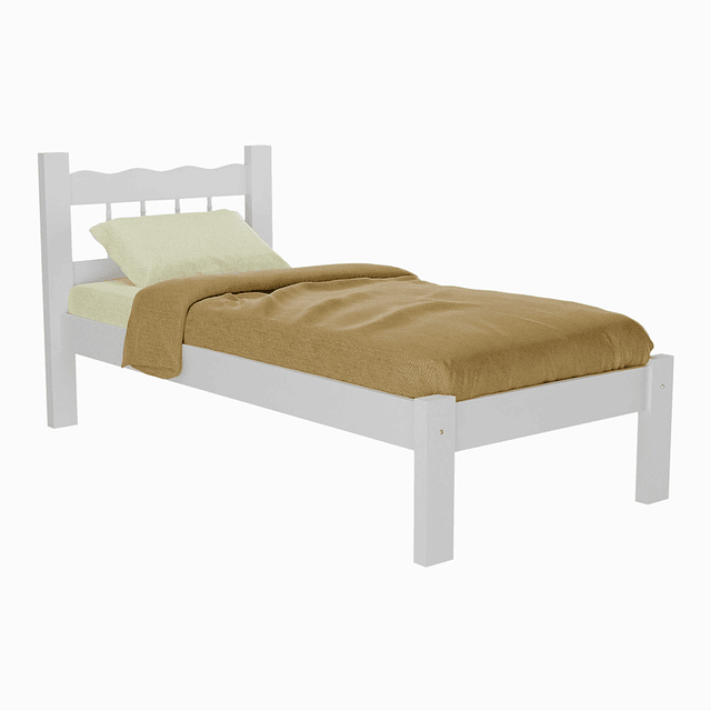 Cama Individual Blanco Be 