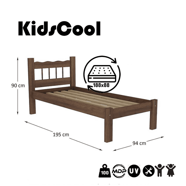 Cama Individual Caramelo Be