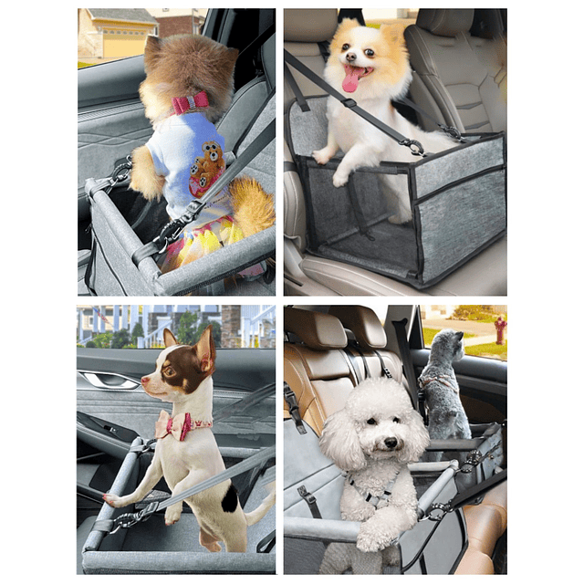 Silla De Auto Gris Para  Mascota 
