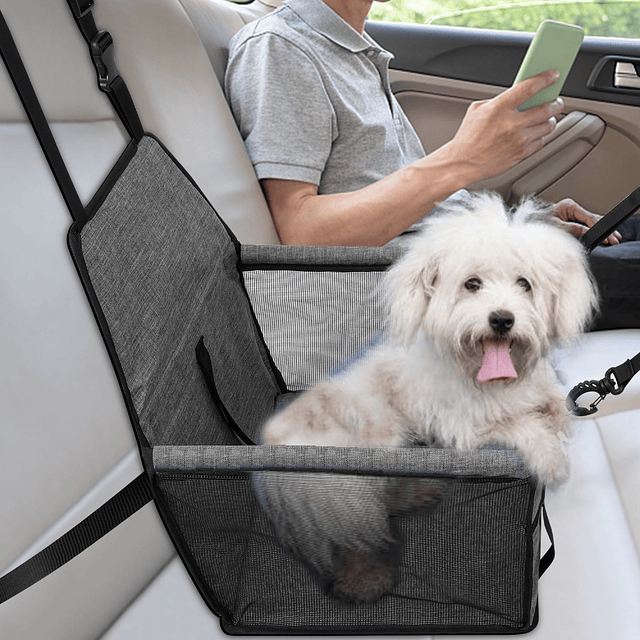 Silla De Auto Gris Para  Mascota 