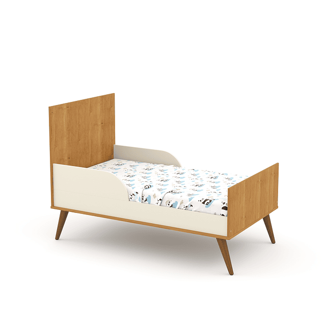  Cuna multifunción Gold Gris Eco Wood