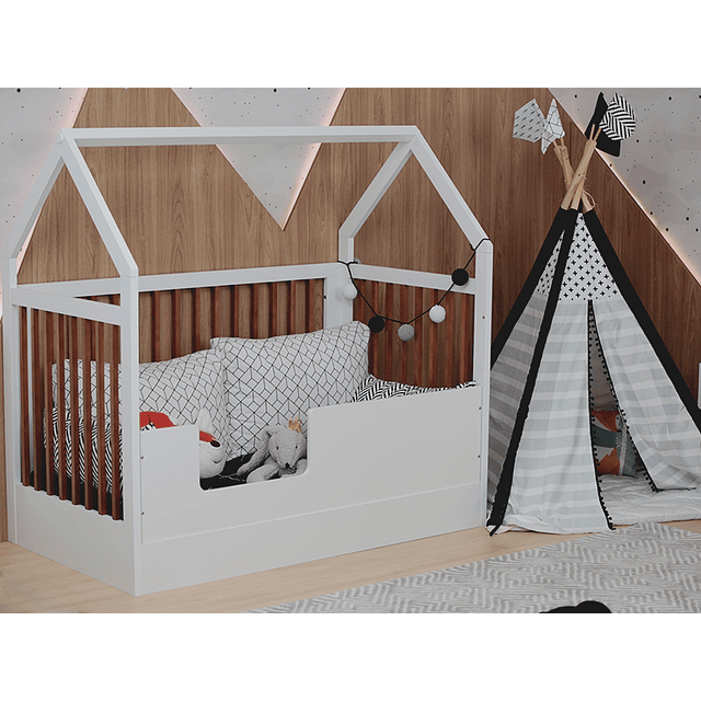 Cuna Sognare Montessori Blanca/Miel 