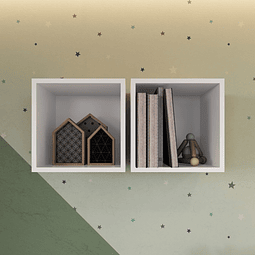 Repisa Cuadrada Honey Blanco