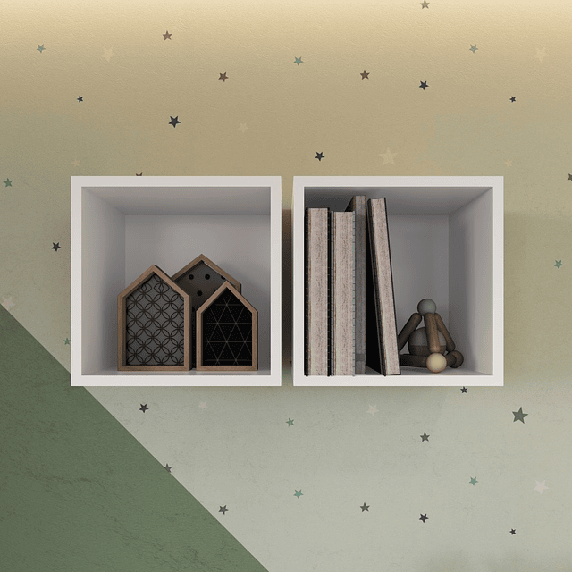 Repisa Cuadrada Honey Blanco