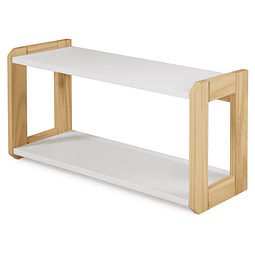 Repisa Aerea Madera Vin Blanco