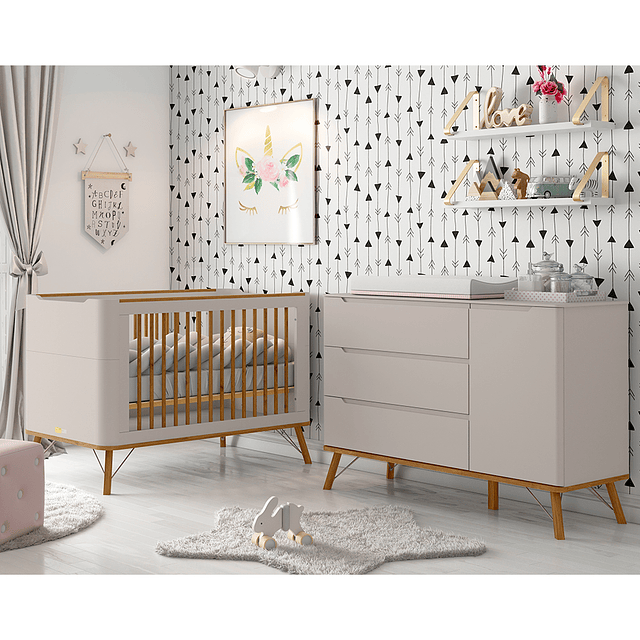 Cuna Albi 3 Funciones En 1 Gris