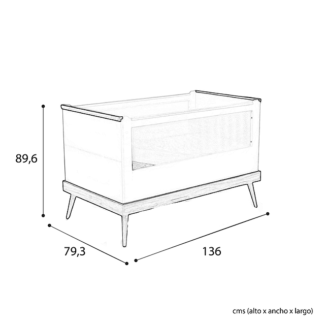 Cuna Sognare Cancao Rosada