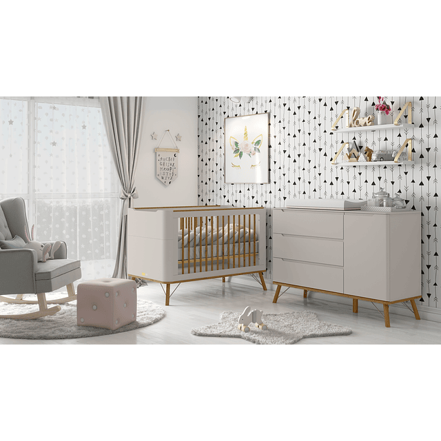 Cuna Albi 3 Funciones En 1 Gris