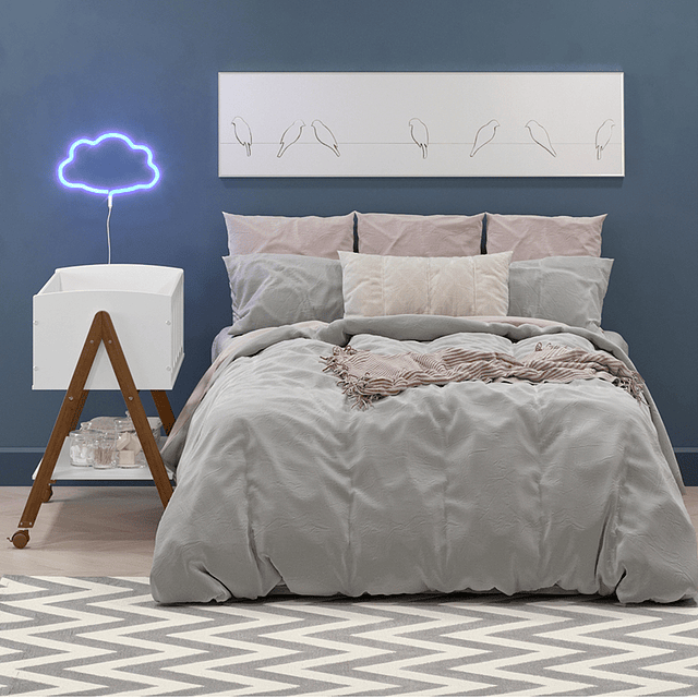 Mini cuna colecho Liv Blanca/Eco wood Con ruedas