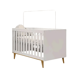 Cuna Blanco Miel Ludmila 2 Funciones