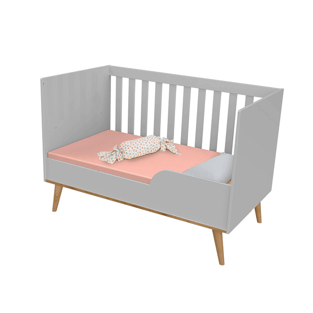 Cuna Gris Miel Ludmila 2 Funciones