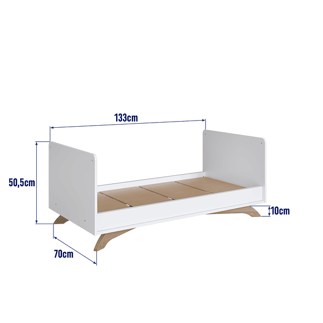 Cuna Blanca 3 Funciones Affet 