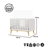 Cuna Blanco Miel Ludmila 2 Funciones