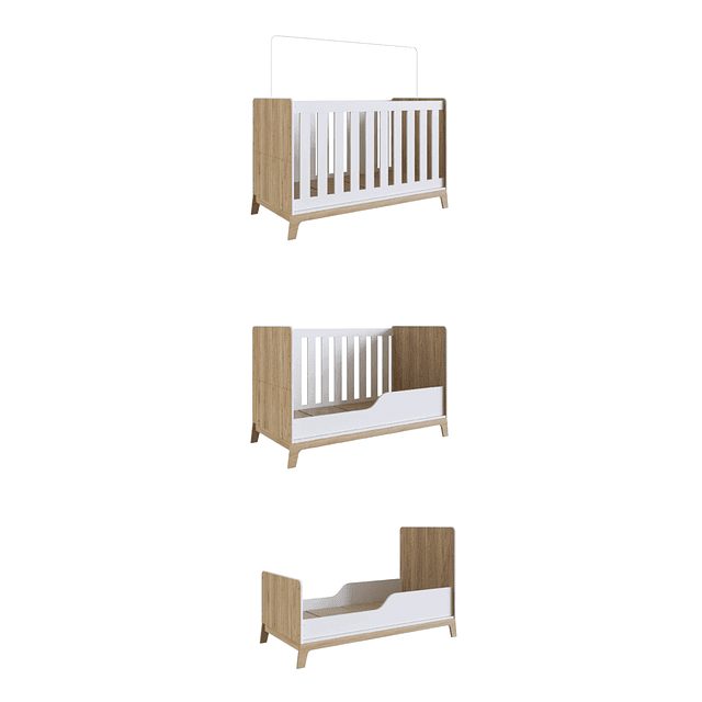 Cuna 3 Funciones Honey Blanco Miel