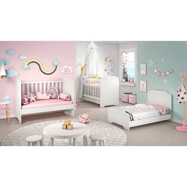 Cuna Blanca Mel 3 Funciones 