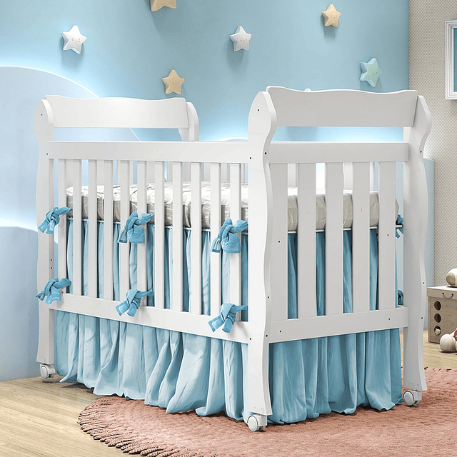 Cuna Blanca 3 Funciones Lila 