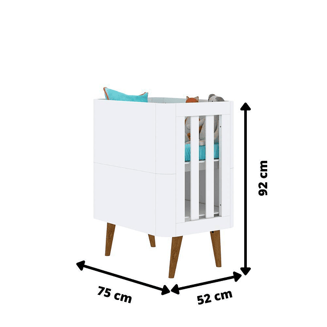 Cuna Blanca Agatha 3 Funciones