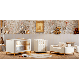 Cuna 3 Funciones Flow Blanca Eco Wood