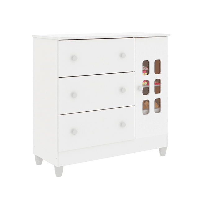 Comoda Con Puerta Blanco Maria