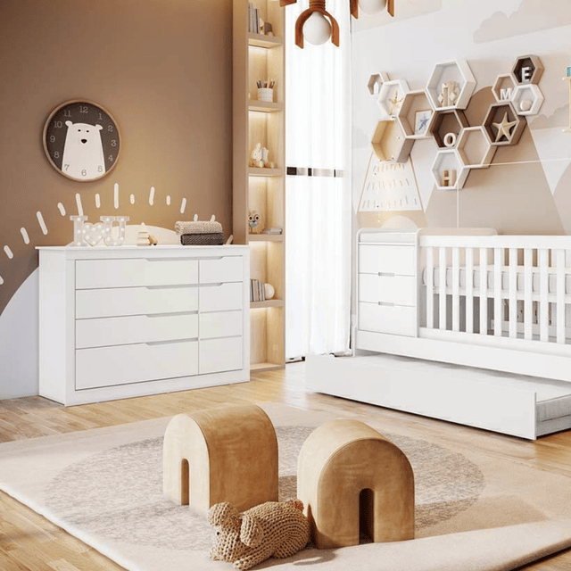 Comoda Cleo Blanca 5 Cajones