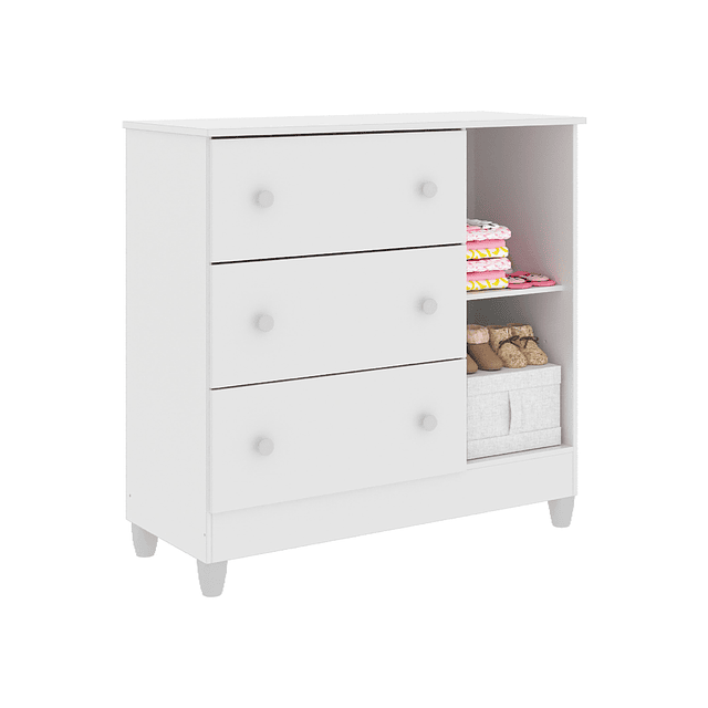 Comoda Con Puerta Blanco Maria