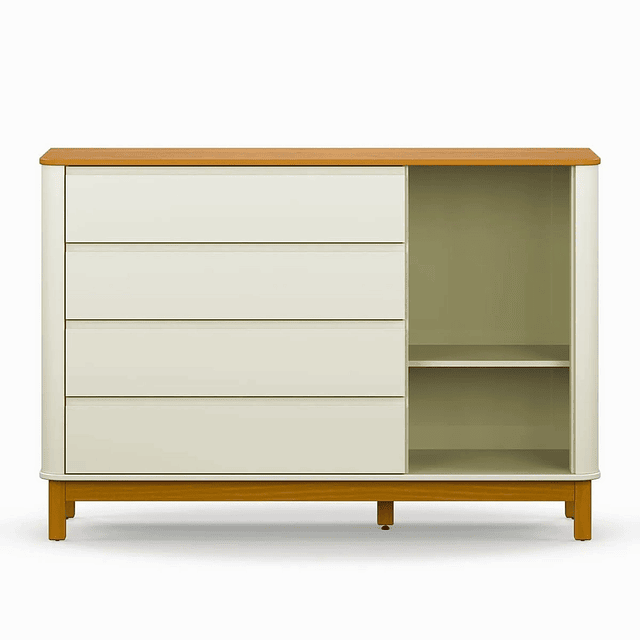Comoda Flow Puerta Beige Eco Wood