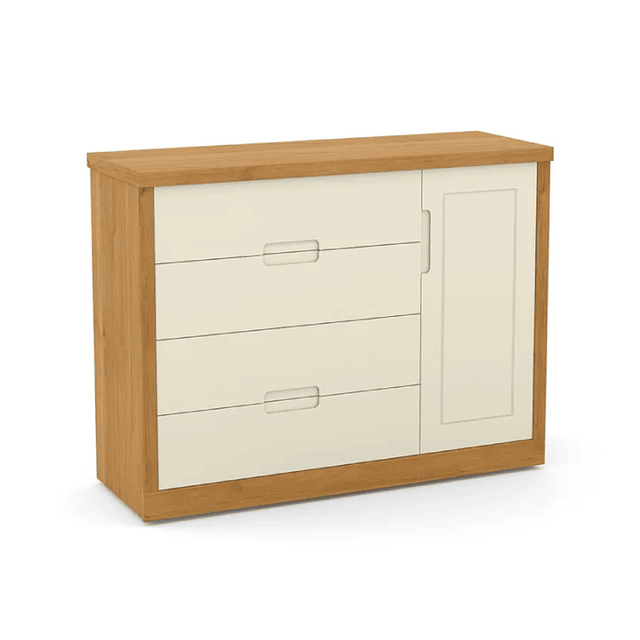Comoda Tutto Con Puerta Beige Caramelo