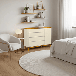 Comoda Flow Puerta Beige Eco Wood