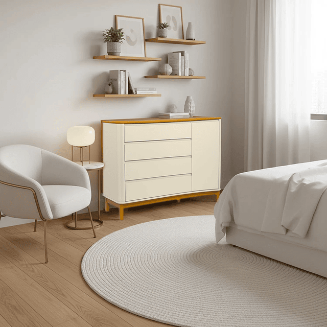 Comoda Flow Puerta Beige Eco Wood