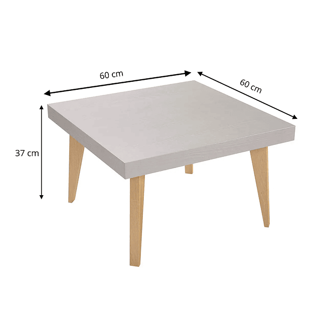 Mesa centro Nordic 600 Gris