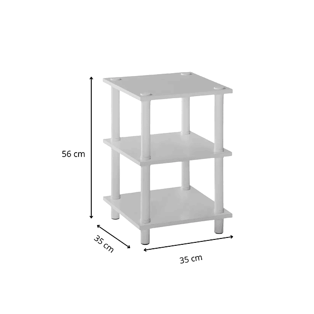 Mesa Lateral Adapt Blanco