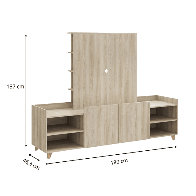 Rack Tv Panel 9001 Aurora Beige