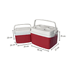 Set cooler Camp 2 piezas rojo 12L Y 5L