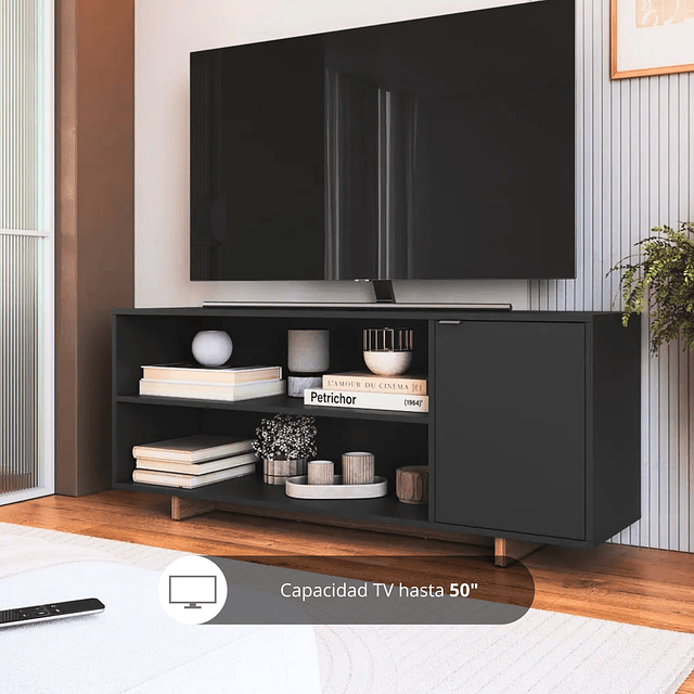 Rack TV 50 3 Espacios gris