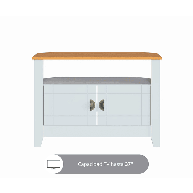 Rack Tv Ludlow Blanco Miel