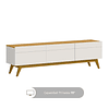 Rack Tv Stand Classic 11233 1.8 Cajones Blanco/Caramelo 