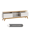 Rack Tv Stand Classic Plus 11933 1.8 Cajones Blanco/Caramelo 